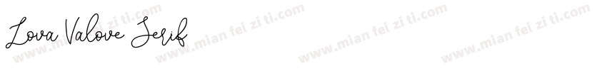 Lova Valove Serif字体转换